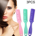 3pcs Hair Tools Double-sided Knife Hair Comb Hair Bangs Trimmer Thinning Device Hair Clipper, Random Color Delivery, 10 PCS Random Color Delivery 10 PCS Random Color Delivery HCB0690AA