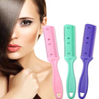 3pcs Hair Tools Double-sided Knife Hair Comb Hair Bangs Trimmer Thinning Device Hair Clipper, Random Color Delivery, 10 PCS Random Color Delivery