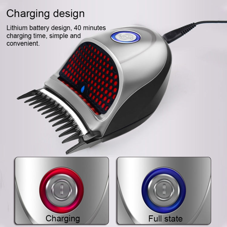 HJ-2018 Men Electric Shaver Fader Self-help Hair Clipper with Wai Cloth + Sponge, Standard Version, CN Plug, with Wai Cloth + Sponge – Durable Build, Easy to Use