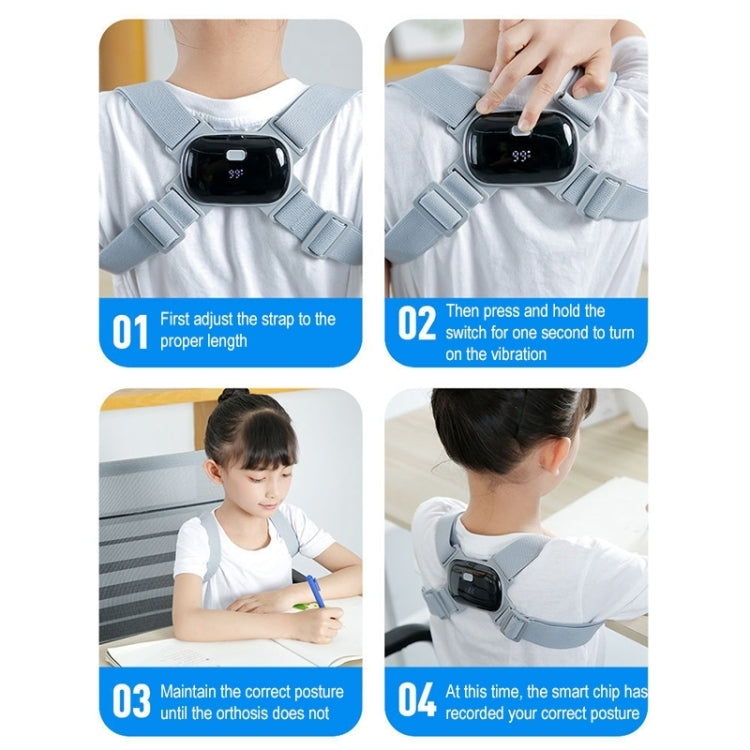 Smart Posture Corrector Adult Child Intelligent Posture Reminder Posture Trainer, Orthotic (Pink), Orthotic (Grey), Orthotic (Black) – Durable Build, Easy to Use