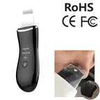 BLK-D016 Ultrasonic Beauty Shovel Skin Machine Vibration Household Facial Cleaning and Washing Massage Instrument Beauty Instrument Black