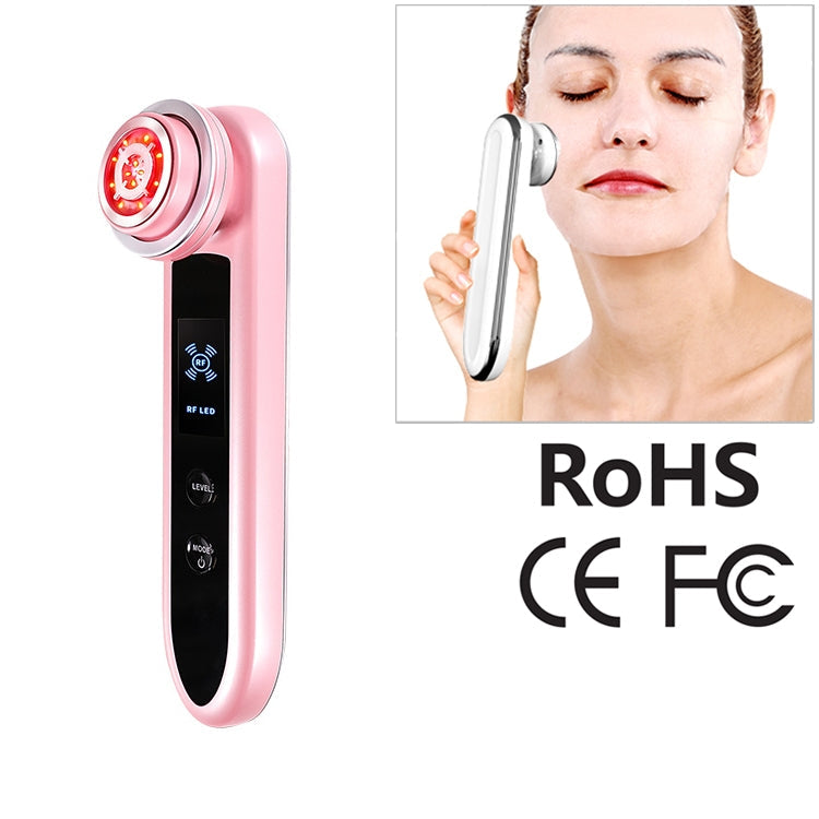 BLK-D919 RF Instrument Facial Vibration Compact Lifting Massager Micro Current Beauty Instrument – Durable Build, Easy to Use Pink