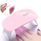 SUN mini 2 6W UV + LED USB Nail Lamp Fingernail Gel Curing Dryer – Durable Build, Easy to Use Pink