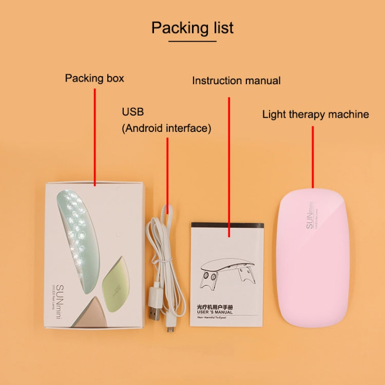 SUN mini 2 6W UV + LED USB Nail Lamp Fingernail Gel Curing Dryer – Durable Build, Easy to Use