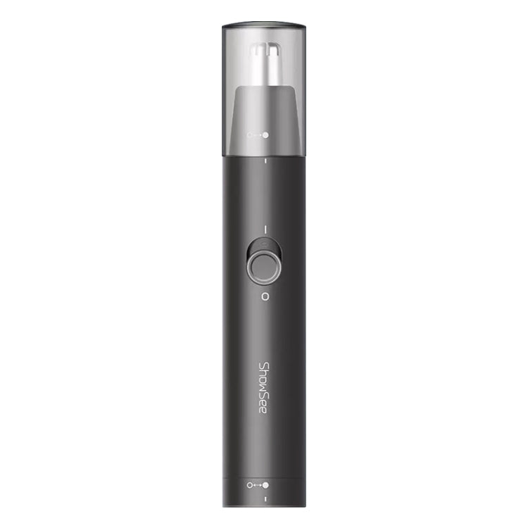 Original Xiaomi Youpin ShowSee DC 1.5V 2W Portable Waterproof Safe Electric Nose Hair Trimmer Shave Blade, C1-BK C1-BK
