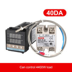 REX-C100 Thermostat + Thermocouple + SSR-40 DA Solid State Module Intelligent Temperature Control Kit, 40DA