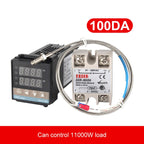 REX-C100 Thermostat + Thermocouple + SSR-100 DA Solid State Module Intelligent Temperature Control Kit, 100DA