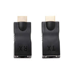 HDMI to RJ45 Extender Adapter (Receiver & Transmitter) by Cat-5e/6 Cable, Support HDCP, Transmission Distance: 30m, Single RJ45 Black