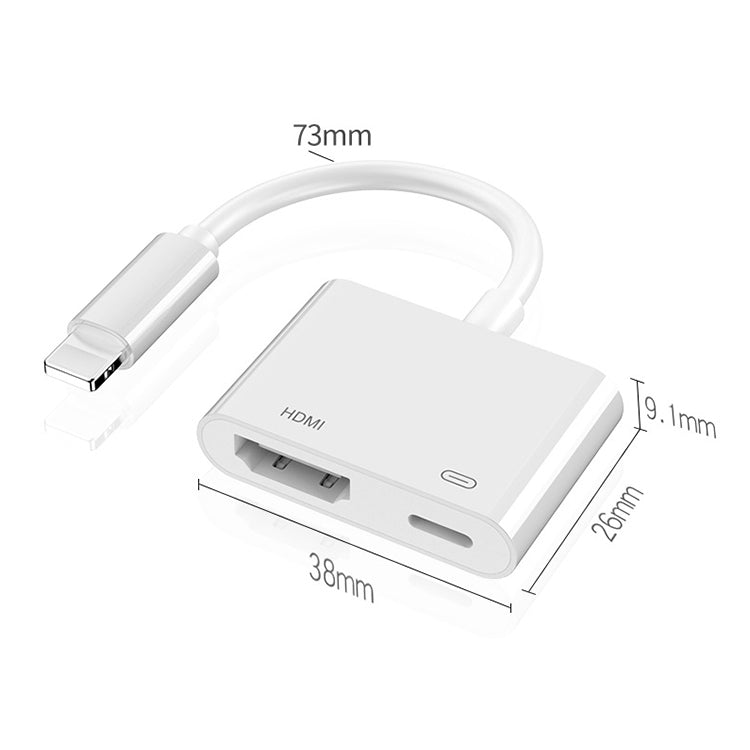 8 Pin to HDMI HDTV Projector Video Adapter Cable for iPhone, For iPhone...