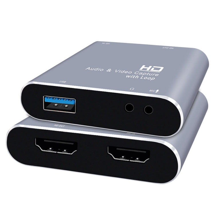 Z37 HDMI Female + Mic to HDMI Female + Audio + USB HD Video & Audio Capture Card with Loop, Z37 Z37