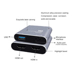Z37 HDMI Female + Mic to HDMI Female + Audio + USB HD Video & Audio Capture Card with Loop, Z37