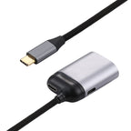 4K USB-C / Type-C to DisplayPort 1.4 + PD Data Sync Adapter Cable, Type-C to DP – Aluminum Alloy, TPU, 4K