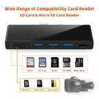 ROCKETEK SK-S5H 3 x USB 3.0 + HDMI + SD / TF Memory Card Reader HUB 4K HDMI Adapter, SK-S5H – TPU, 4K