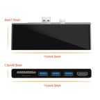 ROCKETEK SK-S5H 3 x USB 3.0 + HDMI + SD / TF Memory Card Reader HUB 4K HDMI Adapter, SK-S5H – TPU, 4K