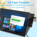 ROCKETEK SK-SH3L RJ45 + 2 x USB 3.0 + HDMI + SD / TF Memory Card Reader HUB 4K HDMI Adapter, SK-SH3L – TPU, 4K
