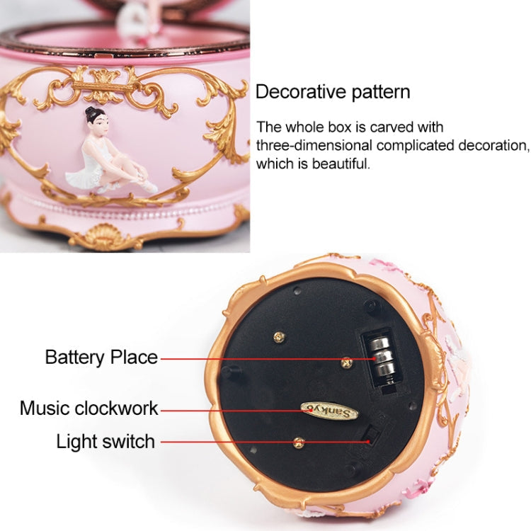 Ballet Girl Rotating Dancing Music Box Creative Birthday Gift, Music: Castle in the Sky, Castle in the Sky
