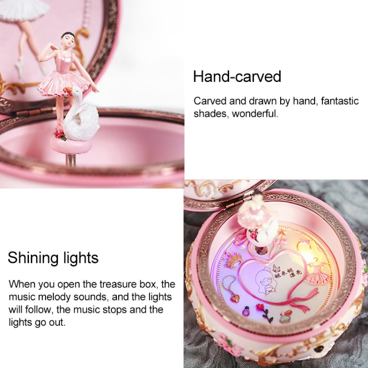 Ballet Girl Rotating Dancing Music Box Creative Birthday Gift, Music: Castle in the Sky, Castle in the Sky