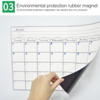 Magnetic Weekly Plan Refrigerator Magnet PET Magnetic Soft Whiteboard, Size: 29.7cm x 42cm, Weekly Plan – Magnetic