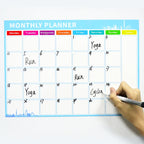 Magnetic Weekly Plan Refrigerator Magnet PET Magnetic Soft Whiteboard, Size: 29.7cm x 42cm, Weekly Plan – Magnetic