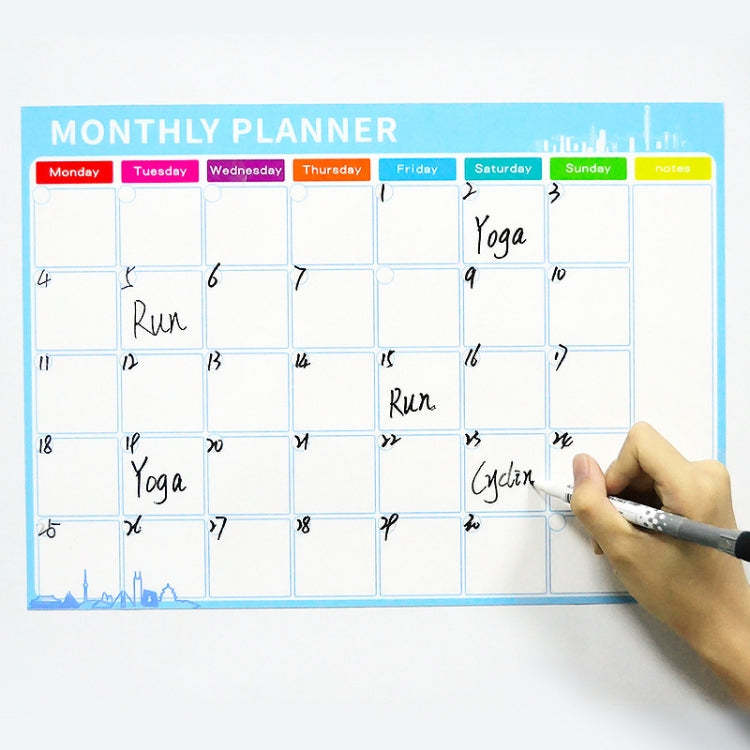 Magnetic Weekly Plan Refrigerator Magnet PET Magnetic Soft Whiteboard, Size: 29.7cm x 42cm, Weekly Plan – Magnetic