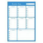 Magnetic Weekly Plan Refrigerator Magnet PET Magnetic Soft Whiteboard, Size: 29.7cm x 42cm, Weekly Plan – Magnetic