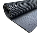 Hex PVC Rubber Mat - Black 1.5m Wide - Sold By The Metre