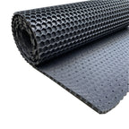 Hex PVC Rubber Mat - Black 1.5m Wide - Sold By The Metre