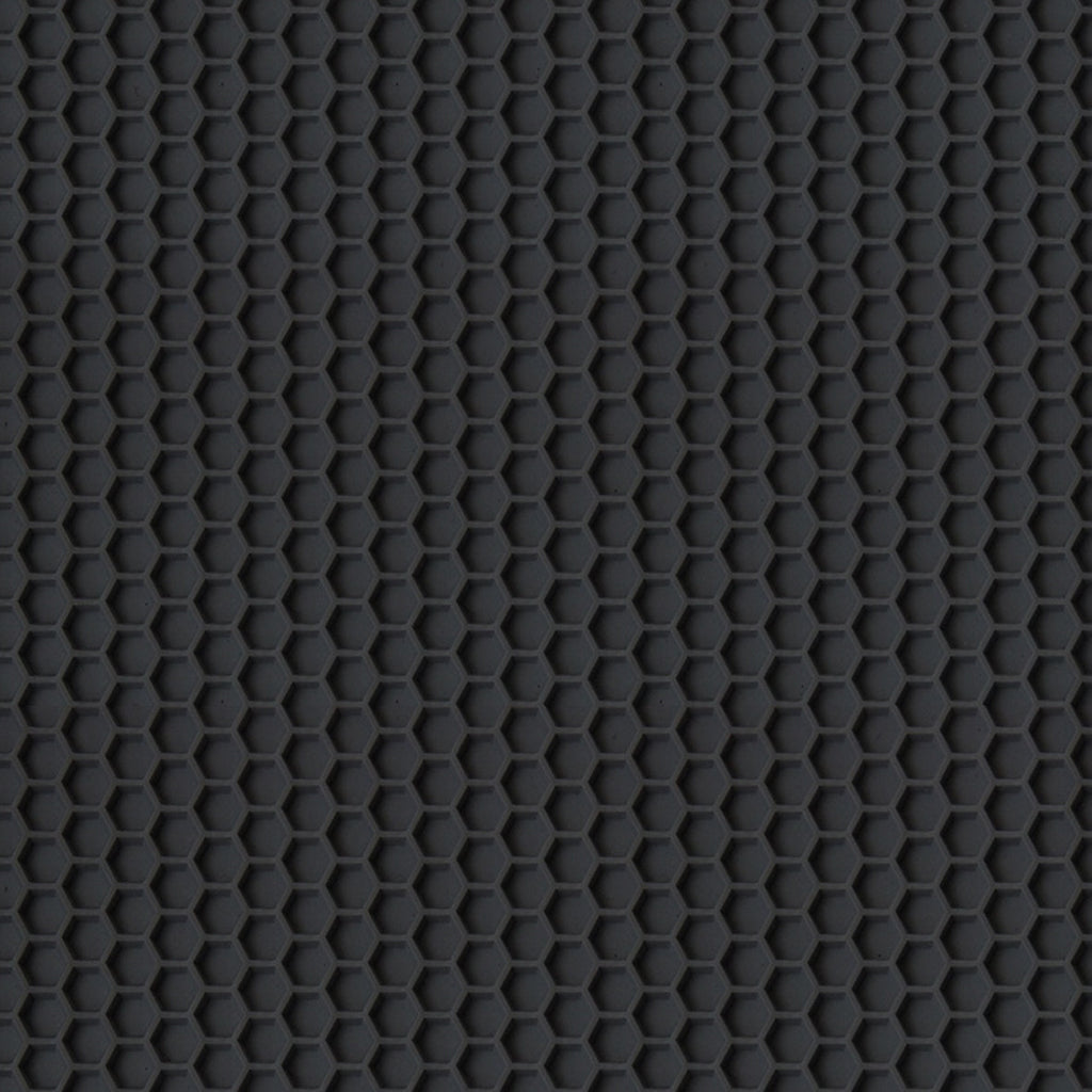 Hex PVC Rubber Mat - Black 1.5m Wide - Sold By The Metre