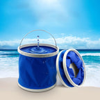 KANEED 11 Liter/2.9 Gallon Oxford Cloth Scalable Foldable Convenient Water Bucket for Camping/Car Washing/ Fishing/Hiking/Beach, Random Color Delivery, Scalable Foldable Convenient Water Bucket – Waterproof Scalable Foldable Convenient Water Bucket