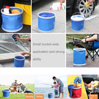 KANEED 11 Liter/2.9 Gallon Oxford Cloth Scalable Foldable Convenient Water Bucket for Camping/Car Washing/ Fishing/Hiking/Beach, Random Color Delivery, Scalable Foldable Convenient Water Bucket – Waterproof