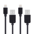 2 PCS HAWEEL 1m High Speed 8 pin to USB Sync and Charging Cable Kit for iPhone, iPad, 2pcs 2pcs