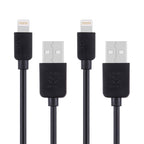 2 PCS HAWEEL 1m High Speed 8 pin to USB Sync and Charging Cable Kit for iPhone, iPad, 2pcs 2pcs