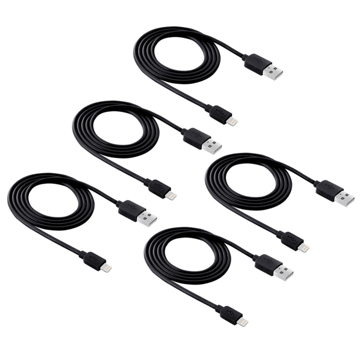 5 PCS HAWEEL 1m High Speed 8 pin to USB Sync and Charging Cable Kit for... (iPhone)