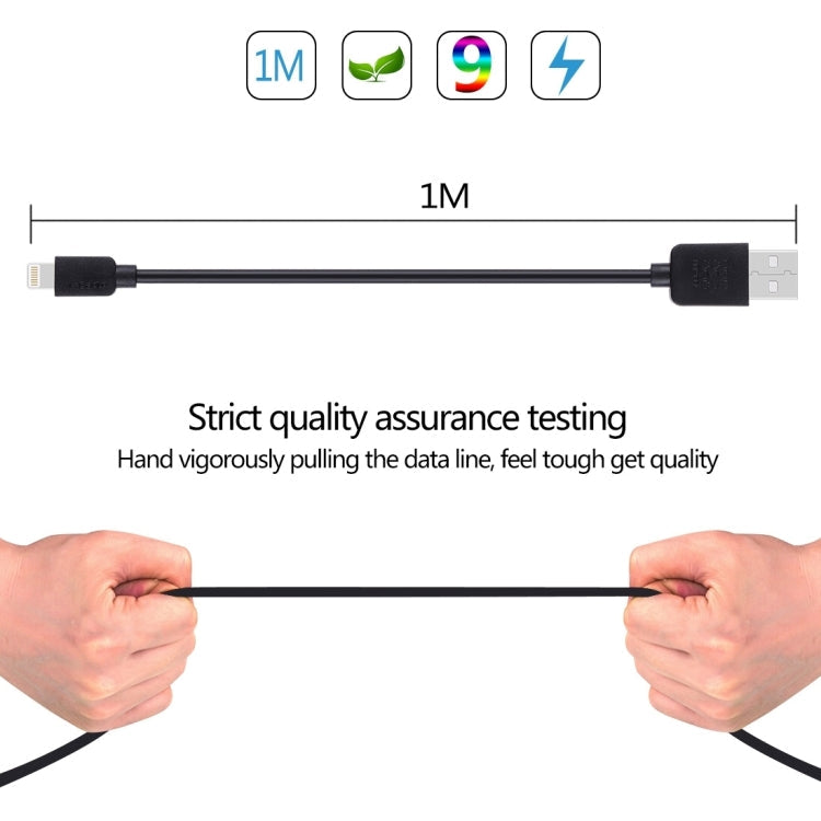 5 PCS HAWEEL 1m High Speed 8 pin to USB Sync and Charging Cable Kit for... (iPhone)