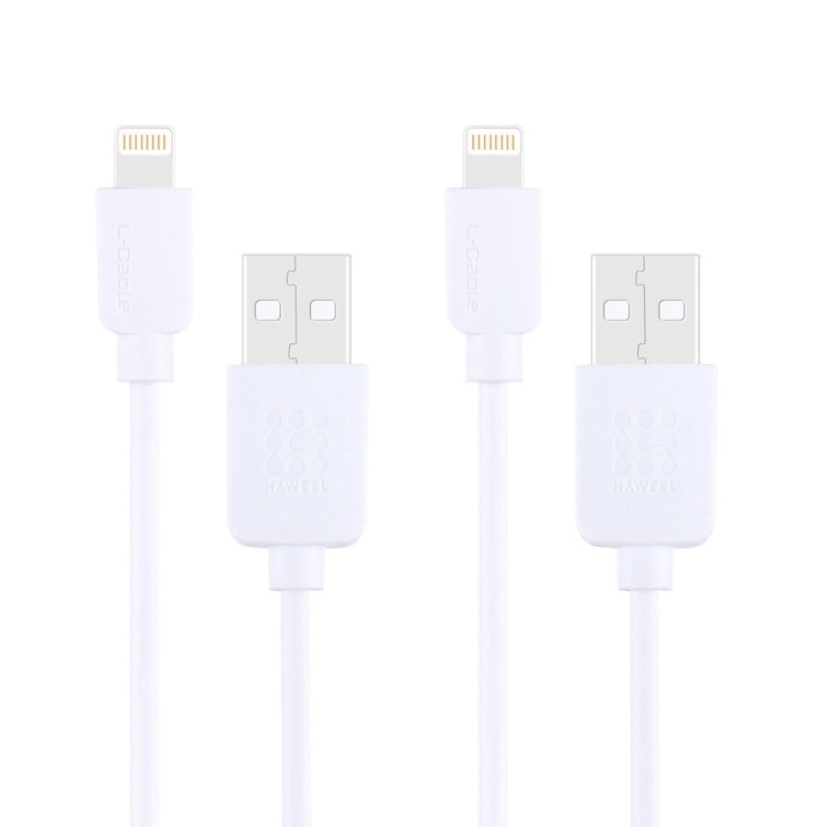 2 PCS HAWEEL 1m High Speed 8 pin to USB Sync and Charging Cable Kit for iPhone, iPad, 2pcs 2pcs