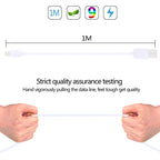 2 PCS HAWEEL 1m High Speed 8 pin to USB Sync and Charging Cable Kit for iPhone, iPad, 2pcs