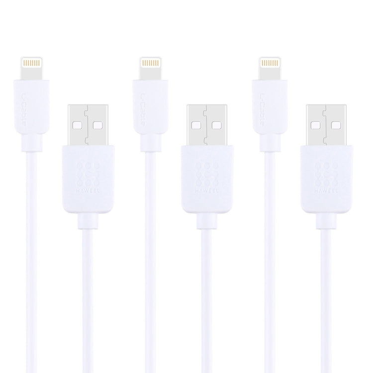 3 PCS HAWEEL 1m High Speed 8 pin to USB Sync and Charging Cable Kit for...