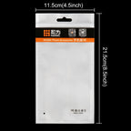 10 PCS HAWEEL 21cm x 11.5cm Hang Hole Clear Front White Pearl Jewelry Zip Lock Packaging Bag – Durable Build, Easy to Use