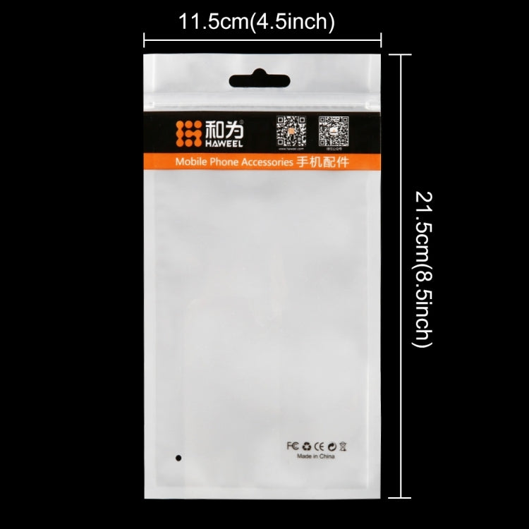 10 PCS HAWEEL 21cm x 11.5cm Hang Hole Clear Front White Pearl Jewelry Zip Lock Packaging Bag – Durable Build, Easy to Use