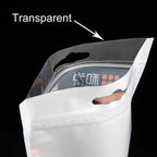 10 PCS HAWEEL 21cm x 11.5cm Hang Hole Clear Front White Pearl Jewelry Zip Lock Packaging Bag – Durable Build, Easy to Use