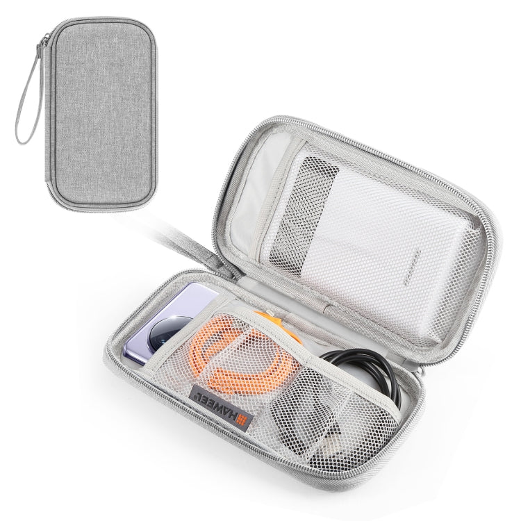 Electronic Organizer Storage Bag for Cellphones, Power Bank, Cables,... Digital Organizer Grey