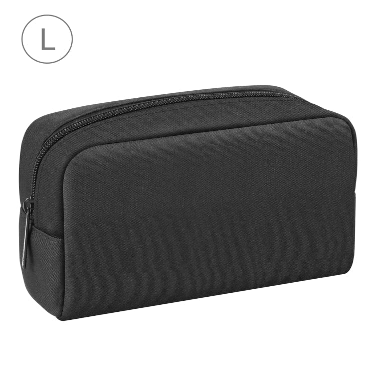 Electronics Organizer Storage Bag for Charger, Power Bank, Cables,... Electronic Organizer, Size: L Black