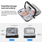 Electronic Organizer Double Layers Storage Bag for Cables, Charger,...