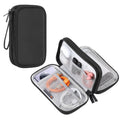 Electronic Organizer Double Layers Storage Bag for Cables, Charger,... Double Layers Organizer Black