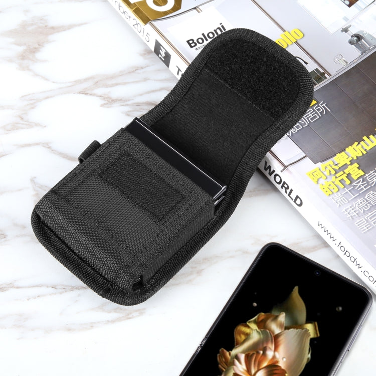 HAWEEL Flip Phone Nylon Cloth Belt Clip Carrying Pouch Bag, Flip Phone in 7.0 inch – Flip