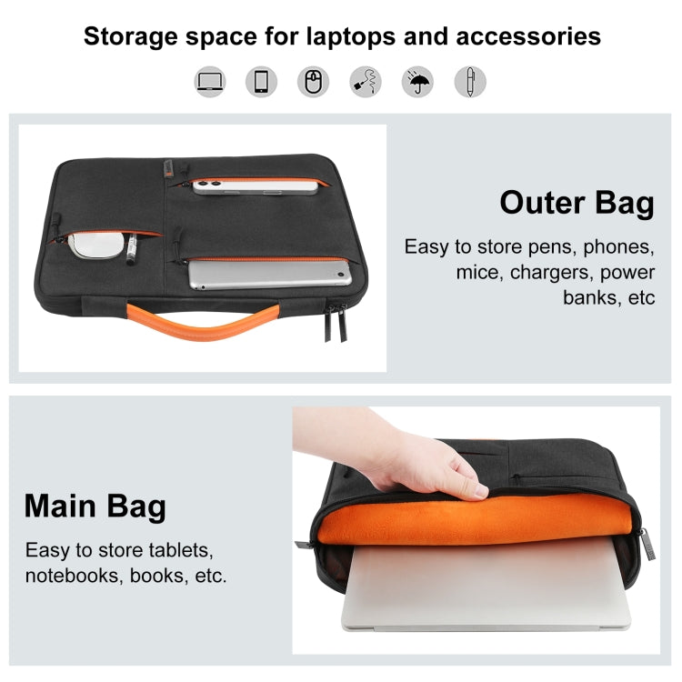 HAWEEL 13.0 inch Sleeve Case Zipper Briefcase Laptop Handbag For Macbook, Samsung, Lenovo Thinkpad, Sony, DELL Alienware, CHUWI, ASUS, HP, 13 inch -13.5 inch Laptops, 13.0-13.5 inch – Waterproof
