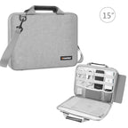 HAWEEL 15.0 inch -16.0 inch Briefcase Crossbody Laptop Bag For Macbook, Lenovo Thinkpad, ASUS, HP, 15.0 inch -16.0 inch – Waterproof 15.0 inch -16.0 inch Grey