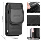 HAWEEL 4.7 inch Nylon Cloth Phone Belt Clip Carrying Pouch with Card Slot, Vertical 4.7 inch – Card Slot