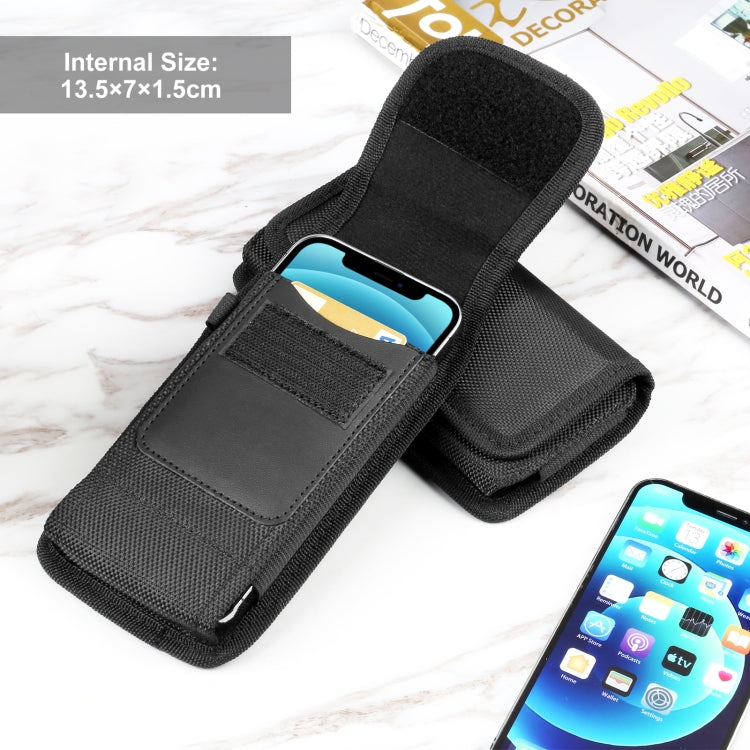 HAWEEL 4.7 inch Nylon Cloth Phone Belt Clip Carrying Pouch with Card Slot, Vertical 4.7 inch – Card Slot