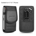 HAWEEL 4.7-6.1 inch Nylon Cloth Phone Belt Clip Carrying Pouch with Card Slot, Vertical 4.7-6.1 inch – Card Slot